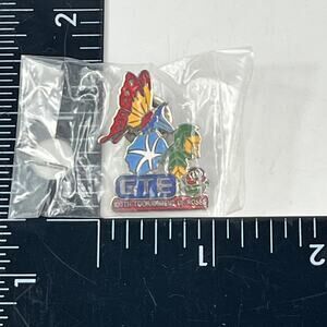 GTE 100th Tournament Of Roses Enamel Lapel Pin Butterfly Rose Parade Badge
